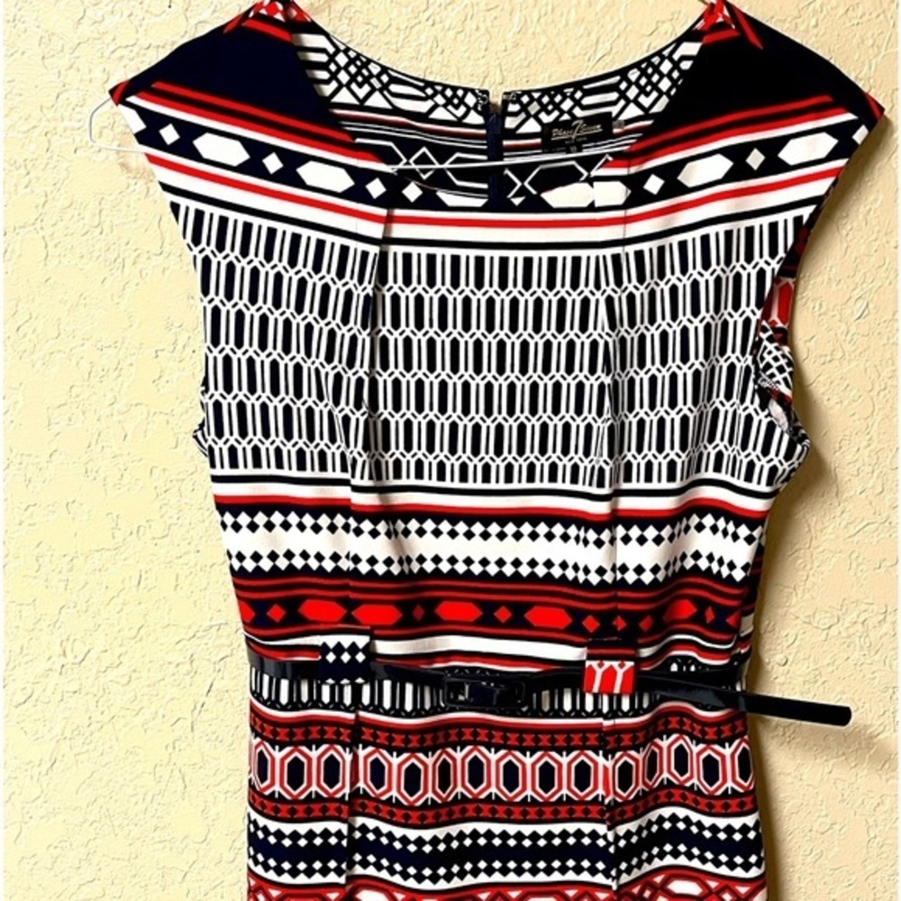 Phase Seven Sleeveless, Red, White, And Blue Size 10 Dress. Great Condition!‎